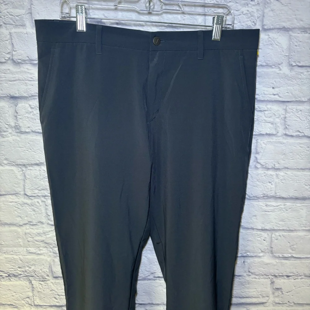 Primo Golf Mens 36 Regular Jogger Pants Performance Tapered Zip Ankle Gray